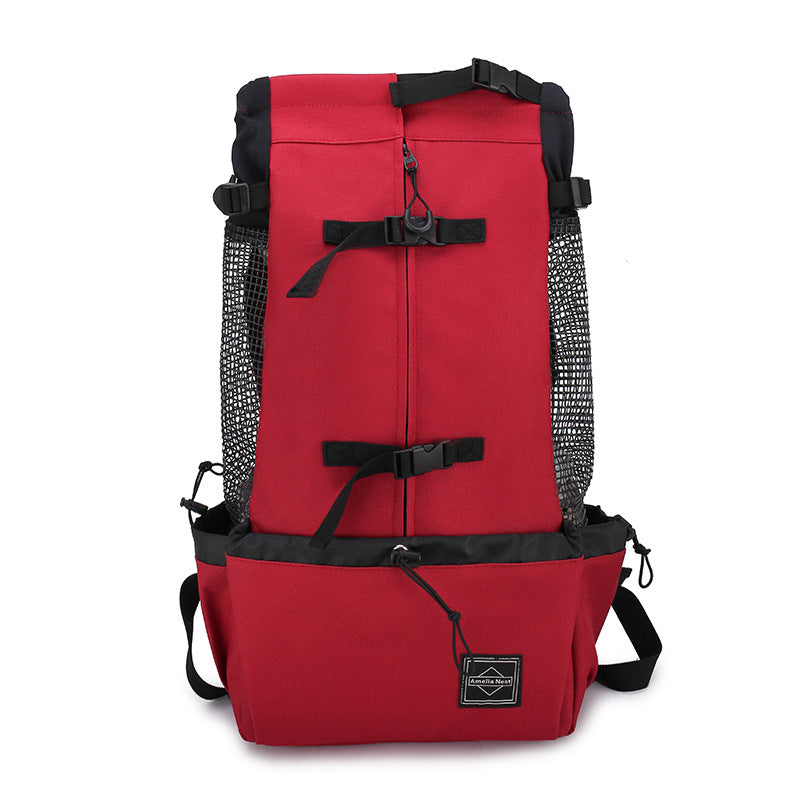 Pet Carrier Backpack For Dogs Double Shoulder Portable Travel Backpack Outdoor Dog Carrier