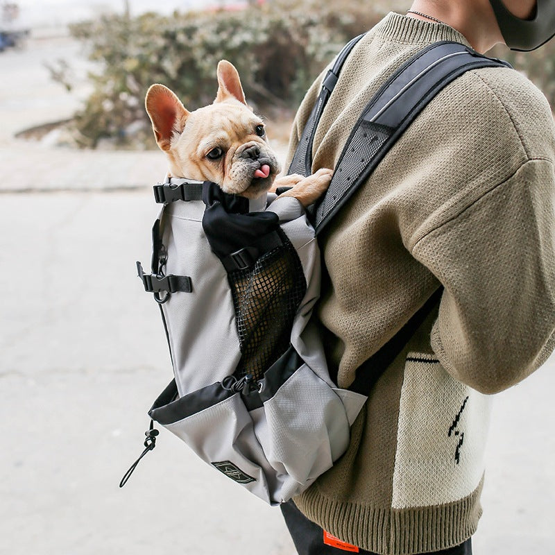 Pet Carrier Backpack For Dogs Double Shoulder Portable Travel Backpack Outdoor Dog Carrier