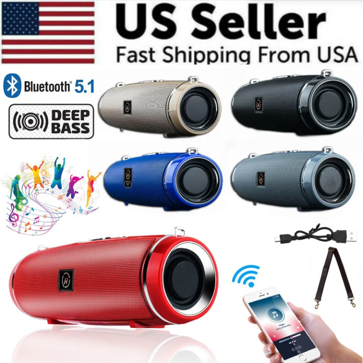 Waterproof Bluetooth Speaker – Loud Bass, Built for the Outdoors