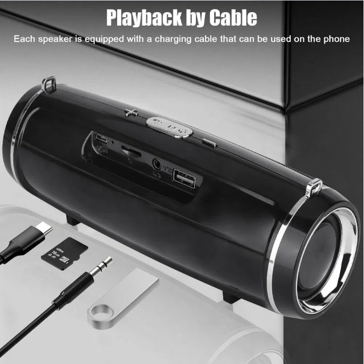 Waterproof Bluetooth Speaker – Loud Bass, Built for the Outdoors