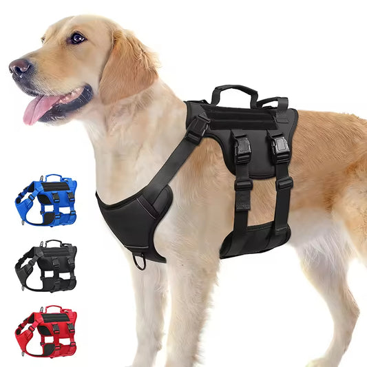 Durable Nylon Tactical Service Dog Harness